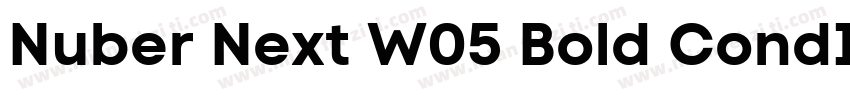 Nuber Next W05 Bold CondIt Regular字体转换